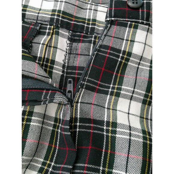 School Apparel Women's (Size 8/Waist 30) Y2K Preppy Black Plaid Pleated Skirt - Picture 4 of 7